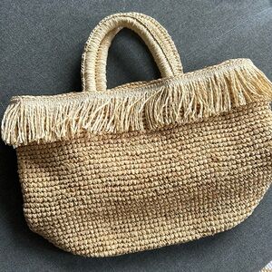 & Other Stories raffia bag.
